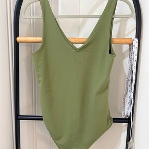 Abercrombie & Fitch Seamless Fabric V-Neck Bodysuit.